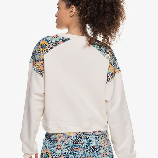 Roxy Γυναικείο φούτερ Marine Bloom Neck - Sweatshirt